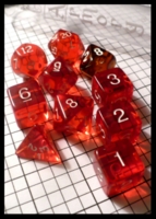 Dice : Dice - Dice Sets - The Armory Megatube Red Transparent with White Numerals - Ebay July 2010